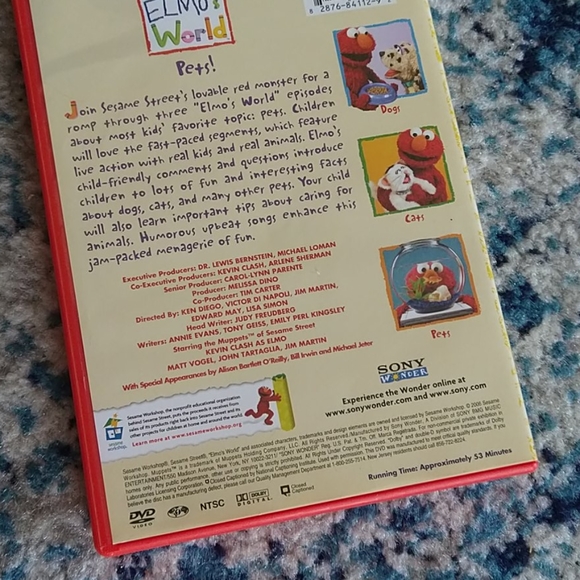 Sesame Street Elmo's world pets DVD - Picture 2 of 2